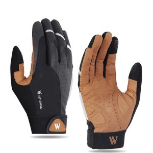 guantes ciclismo marron